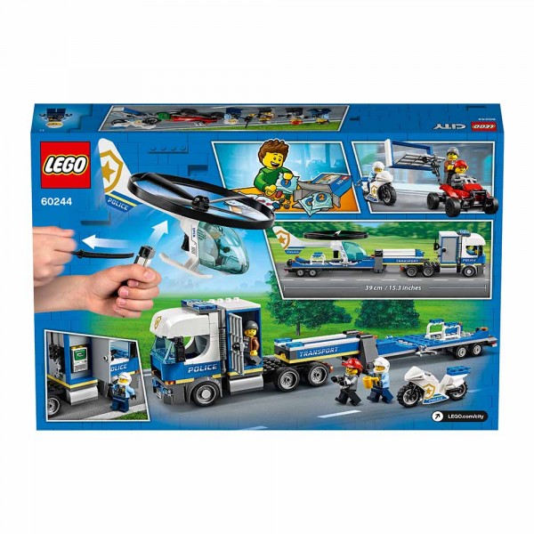 LEGO City Конструктор Полицейский вертолётный транспорт 60244