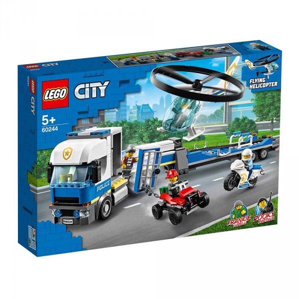 LEGO City Конструктор Полицейский вертолётный транспорт 60244