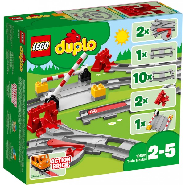 LEGO DUPLO Конструктор Лего Железнодорожные пути 10882