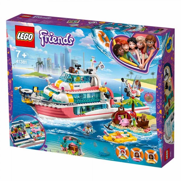 LEGO Friends Конструктор Катер для спасательных операций 41381