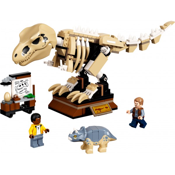LEGO Jurassic World Конструктор Скелет тираннозавра на выставке 76940