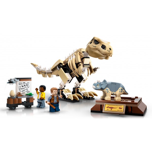 LEGO Jurassic World Конструктор Скелет тираннозавра на выставке 76940