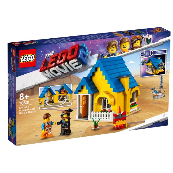 LEGO Movie 2 Конструктор Дом мечты / Спасательная ракета Эммета! 70831