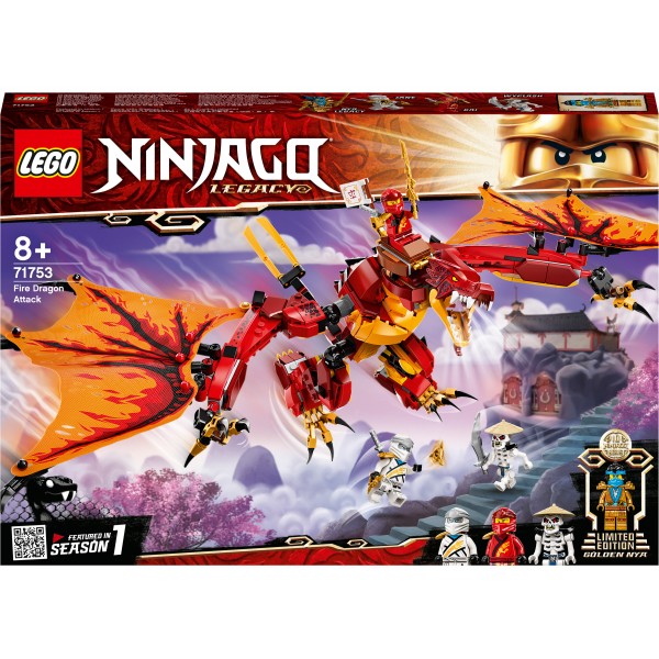 LEGO Ниндзяго (NinjaGo) Конструктор Атака огненного дракона 71753
