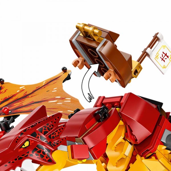 LEGO Ниндзяго (NinjaGo) Конструктор Атака огненного дракона 71753
