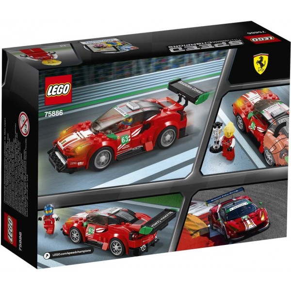 LEGO Speed Champions Конструктор Автомобиль Ferrari 488 GT3 “Scuderia C 75886