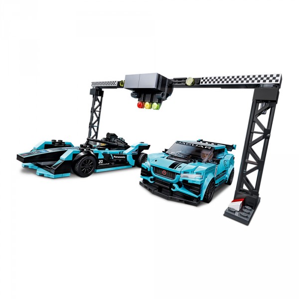 LEGO Speed Champions Конструктор Formula E Panasonic Jaguar Racing GEN2 car & Jaguar I-PACE eTROPHY 76898
