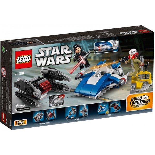 LEGO Star Wars Конструктор Микроистребители A-Винг против тихоход TиАйИ 75196
