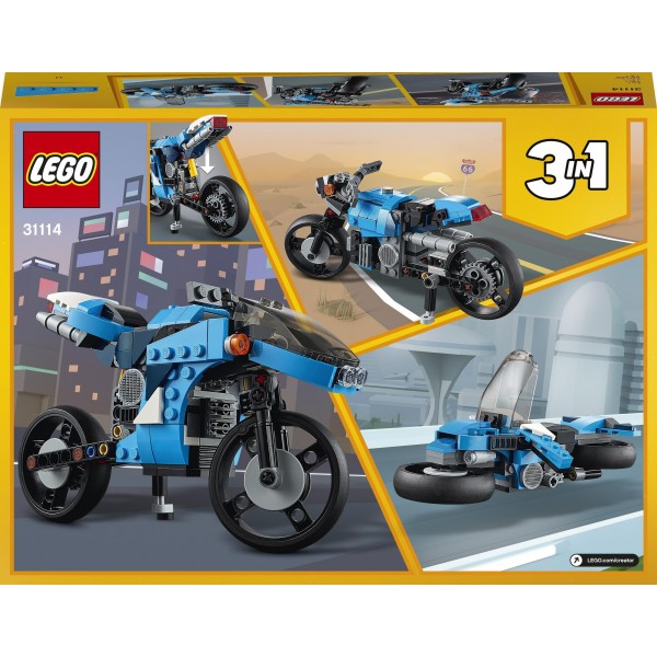 LEGO Creator Конструктор Супермотоцикл 31114