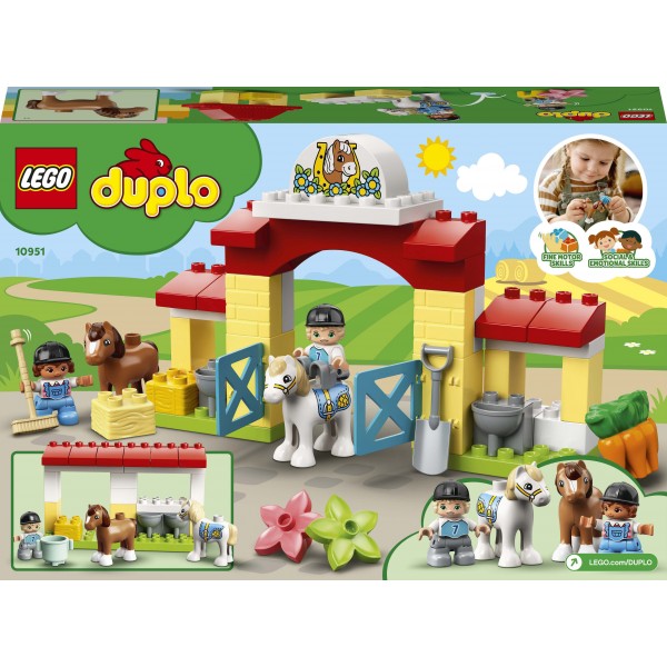 LEGO DUPLO Конструктор Конюшня и уход за пони 10951