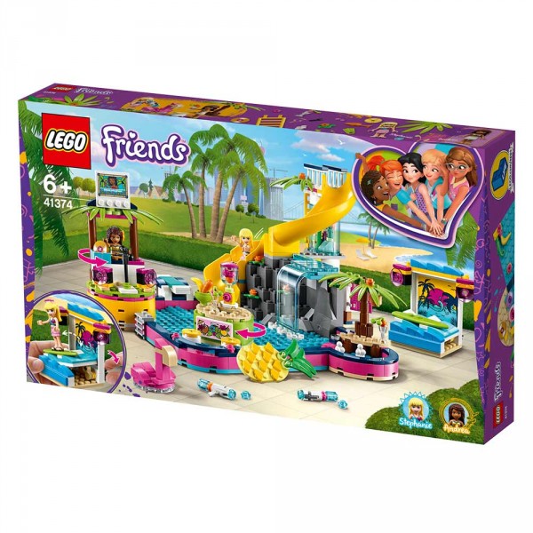LEGO Friends Конструктор Вечеринка Андреа у бассейна 41374