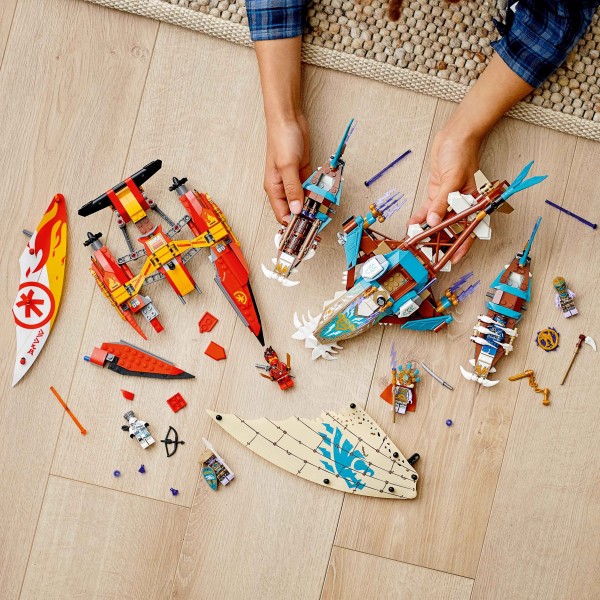 LEGO Ниндзяго (NinjaGo) Конструктор Морской бой на катамаранах 71748