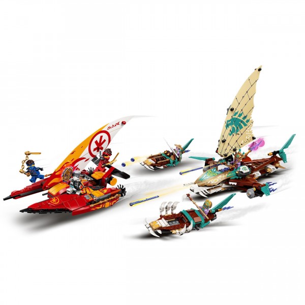 LEGO Ниндзяго (NinjaGo) Конструктор Морской бой на катамаранах 71748
