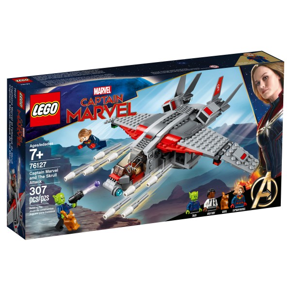 LEGO Super Heroes Конструктор Капитан Марвел и атака скруллов 76127