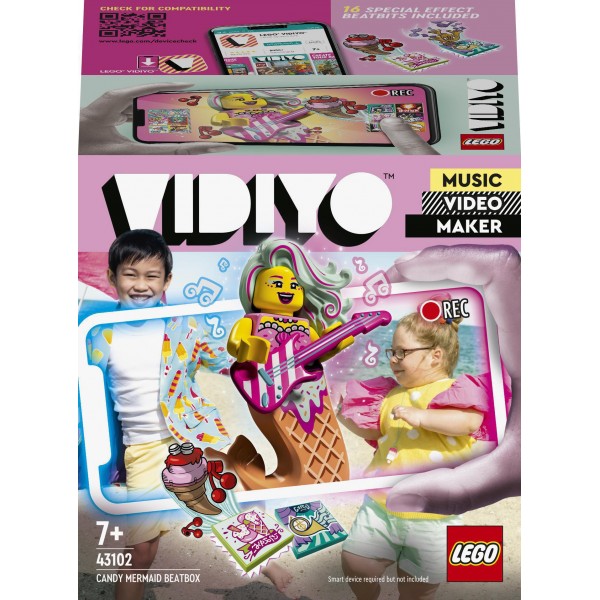 LEGO VIDIYO Конструктор Куб БитБокс Сладкая русалка Candy Mermaid BeatBox 43102