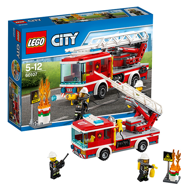 LEGO City Fire Пожарный автомобиль с лестницей 60107