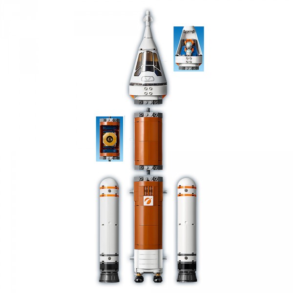 LEGO City Конструктор Космическая ракета и пункт управления запуском 60228