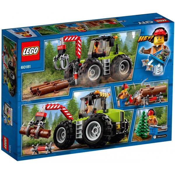 LEGO City Конструктор Лесоповальный трактор 60181