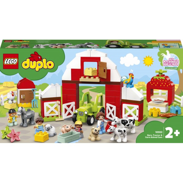 LEGO DUPLO Конструктор Хлев трактор и уход за животными 10952