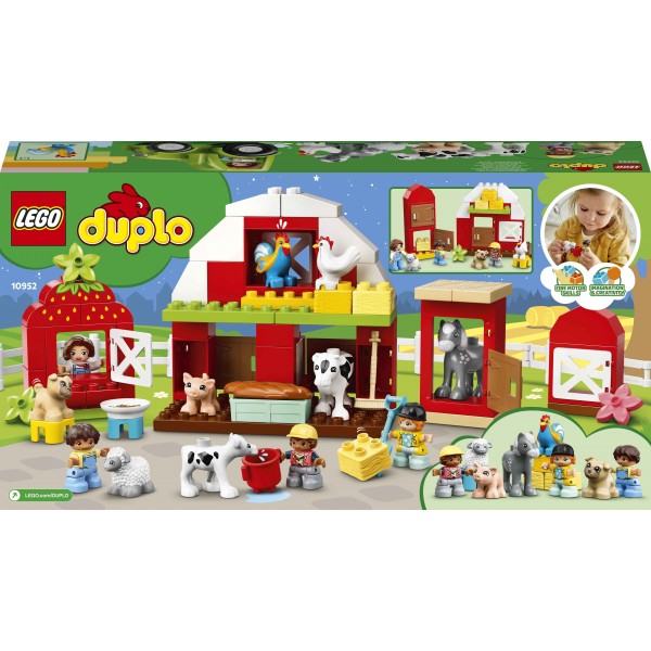 LEGO DUPLO Конструктор Хлев трактор и уход за животными 10952