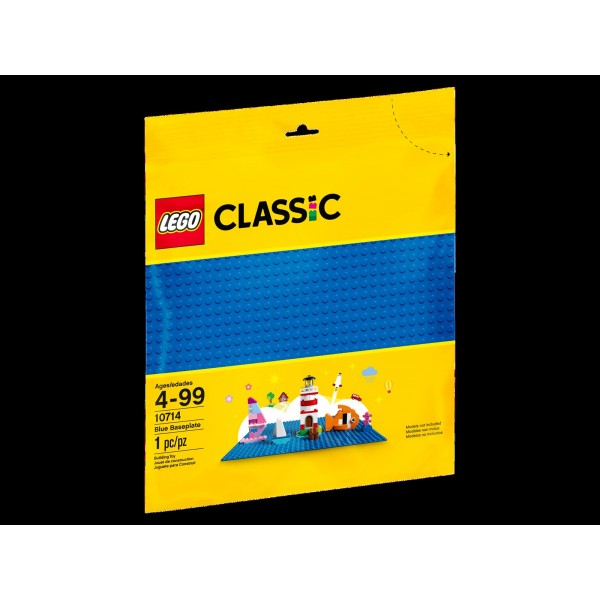 LEGO Конструктор Базовая пластина синего цвета 10714