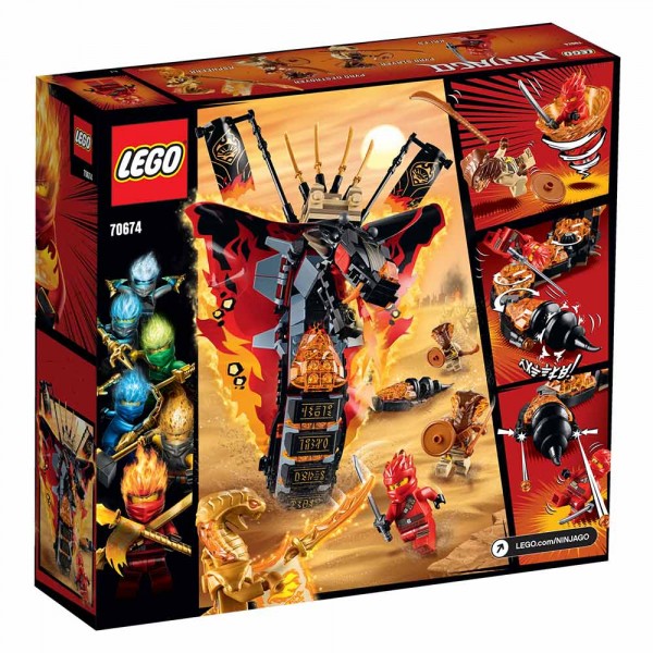 LEGO Ниндзяго (NinjaGo) Конструктор Огненный кинжал 70674