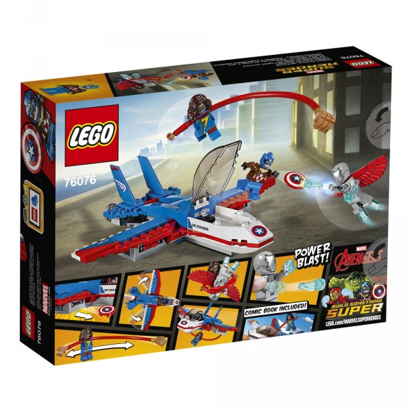 LEGO Super Heroes Переслідування на літаку Капітана Амер 76076