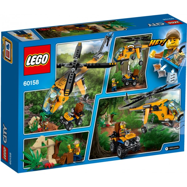 LEGO City Грузовой вертолёт исследователей джунглей 60158