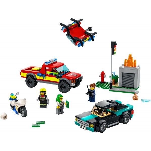 LEGO City Конструктор Пожарная бригада и полицейская погоня 60319