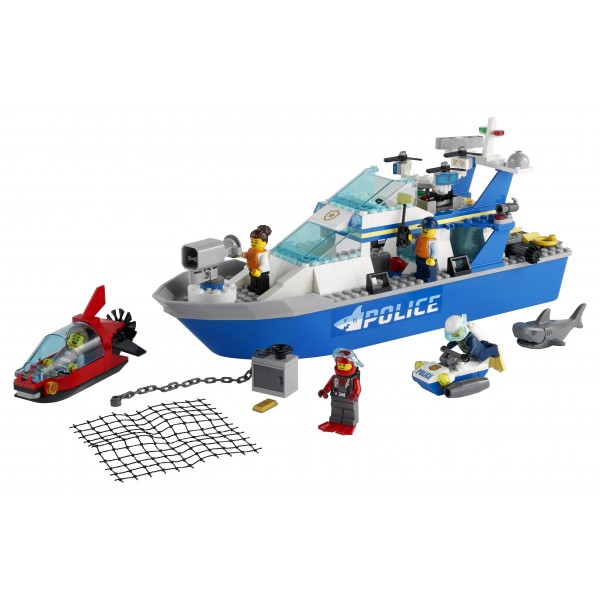 LEGO City Конструктор Полицейский патрульный катер 60277