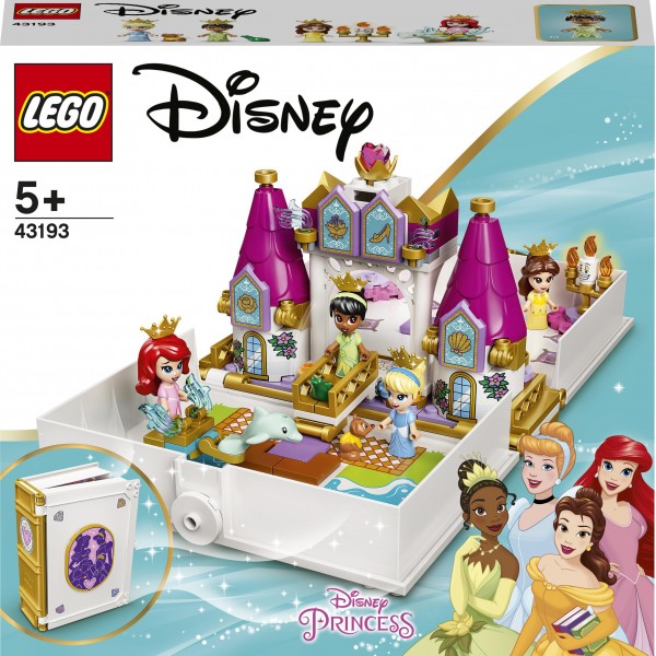 LEGO Disney Princess Конструктор Книга сказочных приключений Ариэль, Белль, Золушки и Тианы 43193