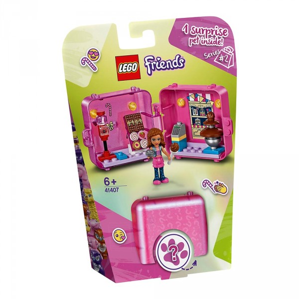 LEGO Friends Конструктор Игровой куб Оливия на шопинге 41407
