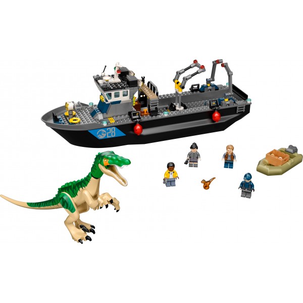 LEGO Jurassic World Конструктор Побег барионикса на катере 76942