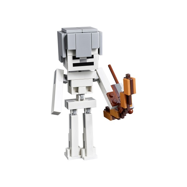 LEGO Майнкрафт (Minecraft) Конструктор Большие фигурки Minecraft, скелет с кубом магмы 21150
