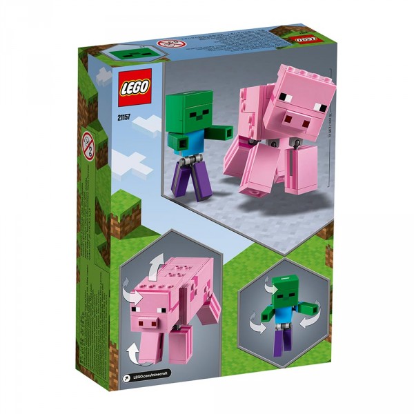 LEGO Майнкрафт (Minecraft) Конструктор "Свинья и зомби-ребёнок" 21157