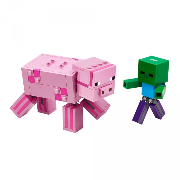 LEGO Майнкрафт (Minecraft) Конструктор "Свинья и зомби-ребёнок" 21157