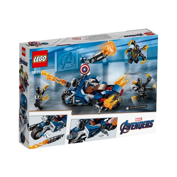 LEGO Super Heroes Конструктор Капитан Америка: Атака Аутрайдеров 76123