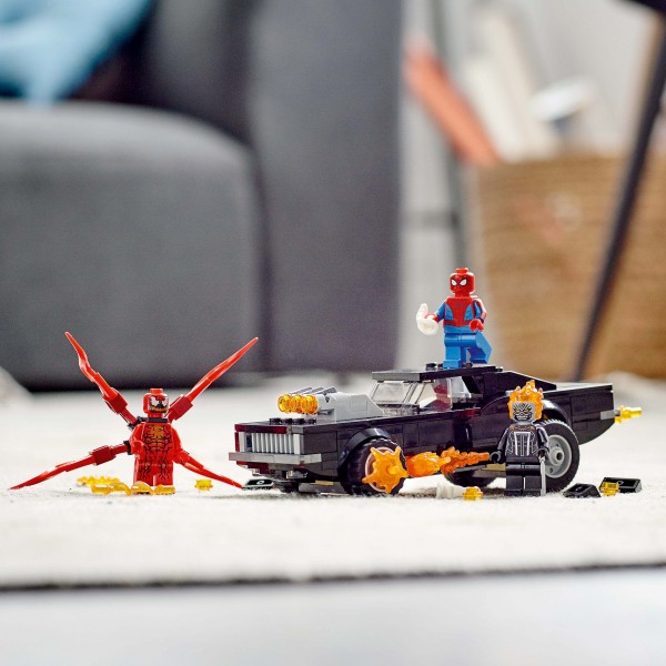LEGO Super Heroes Конструктор Marvel Человек-Паук и Призрачный гонщик против Карнажа 76173
