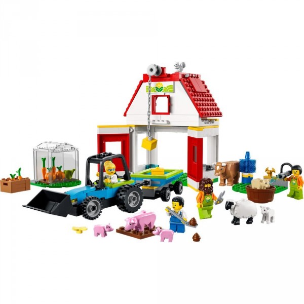 LEGO City Конструктор Ферма и амбар с животными 60346