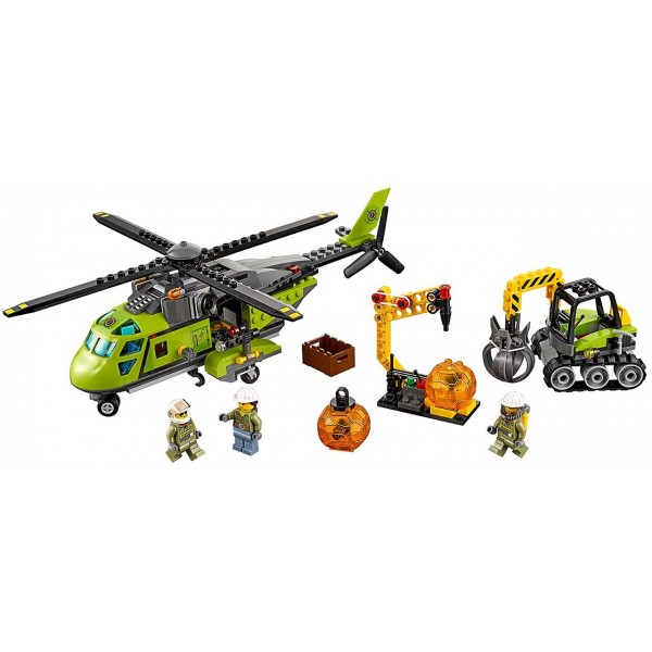 LEGO City Underwater Грузовой вертолёт исследователей вулканов 60123