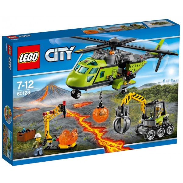 LEGO City Underwater Грузовой вертолёт исследователей вулканов 60123