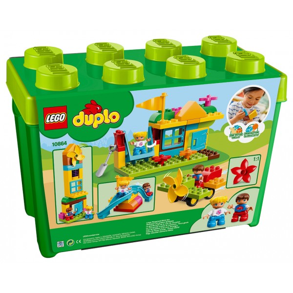 LEGO DUPLO Конструктор ЛЕГО Коробка с кубиками Большая игровая площадка 10864