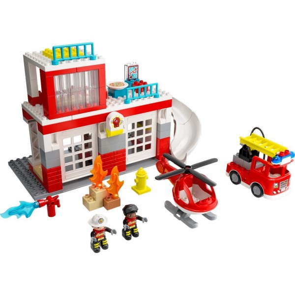 LEGO DUPLO Конструктор Пожарная часть и вертолёт 10970