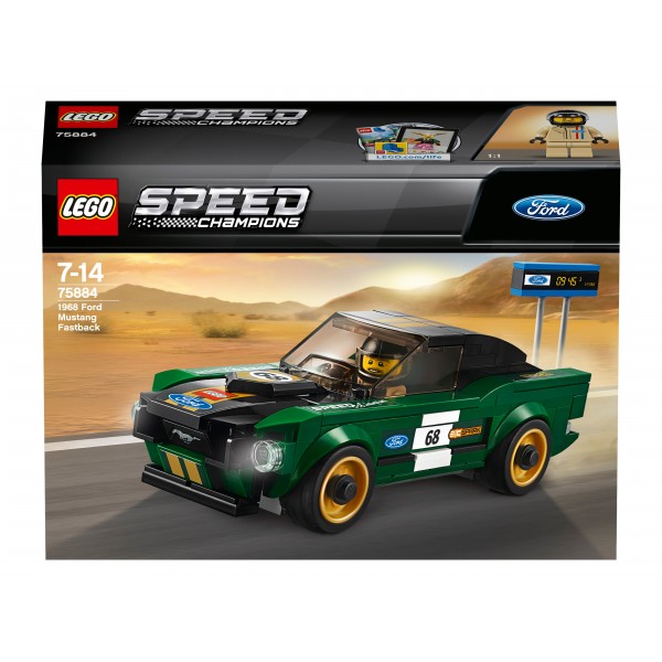 LEGO Speed Champions Конструктор Автомобіль Ford Mustang Fastback 1968 75884