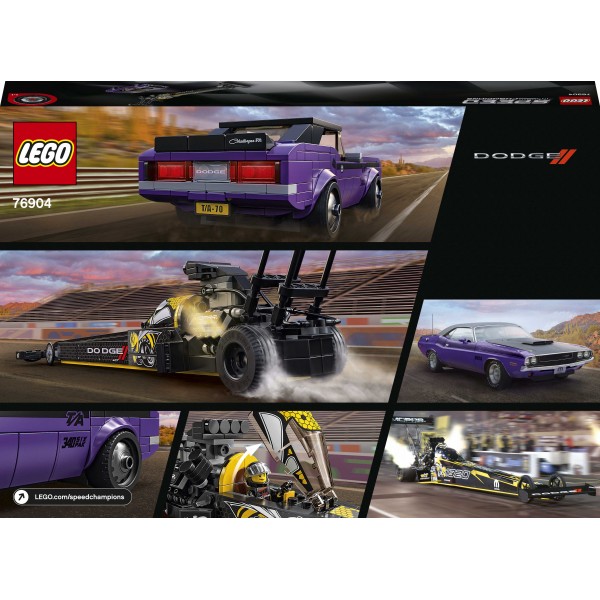 LEGO Speed Champions КонструкторMopar Dodge//SRT Top Fuel Dragster and 1970 Dodge Challenger T/A 76904