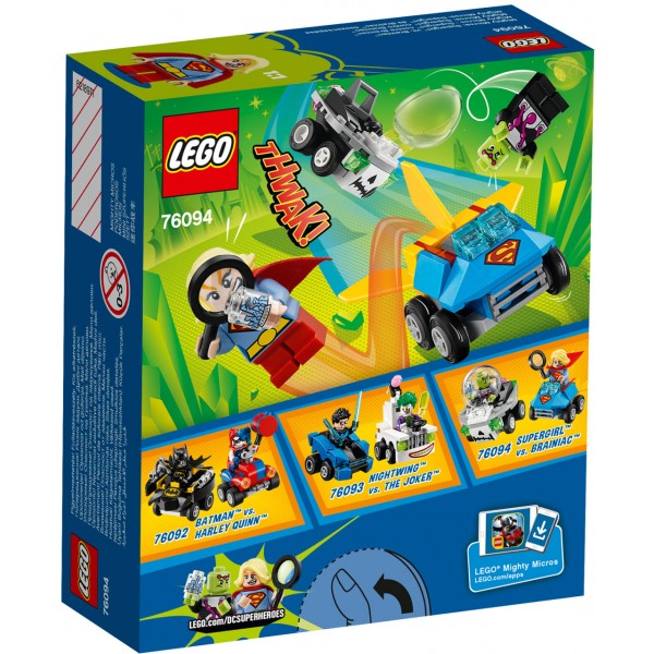 LEGO Super Heroes Конструктор Mighty Micros: Супердевушка против Брейниака 76094