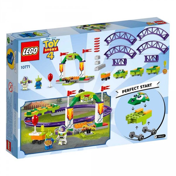 LEGO Toy Story 4 Конструктор Juniors Аттракцион Паровозик 10771
