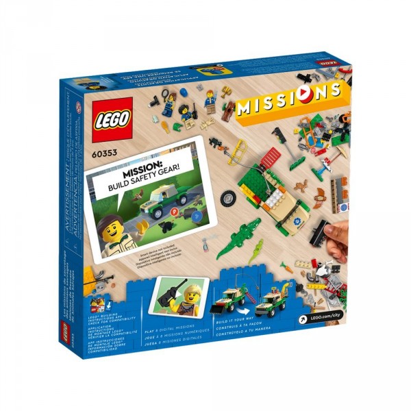 LEGO City Конструктор Миссии по спасению диких животных 60353