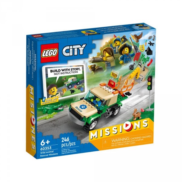 LEGO City Конструктор Миссии по спасению диких животных 60353