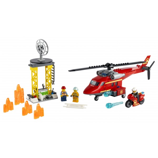 LEGO City Конструктор Пожарный спасательный вертолет 60281
